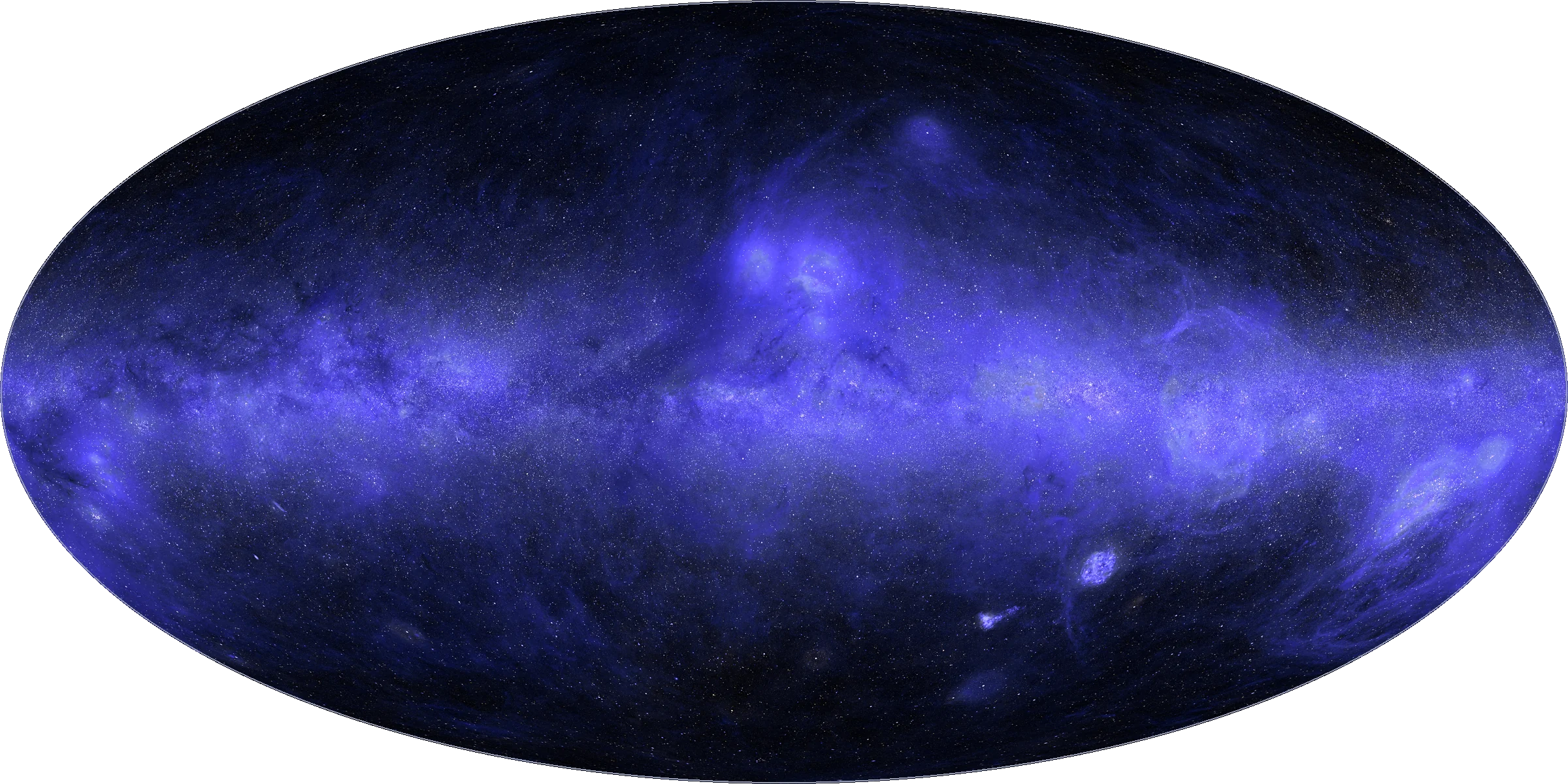 the entire sky in the ultraviolet