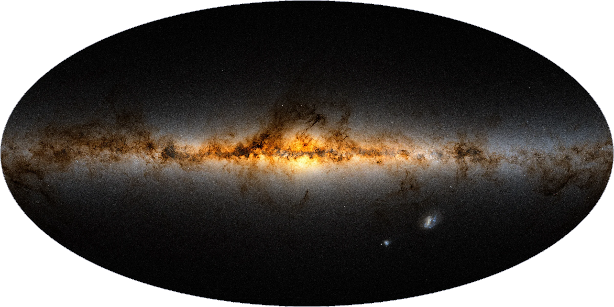 the entire sky in visible light (Gaia)
